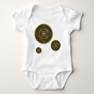 Body Para Bebé Sagittarius Mandala Kid's y la camiseta de luz par