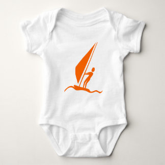 Body Para Bebé Sailboarding - Naranja
