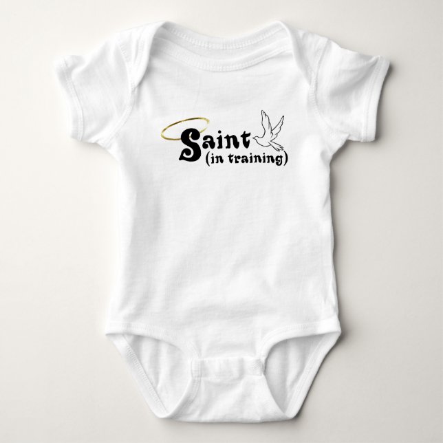 Body Para Bebé Saint In Training (Anverso)