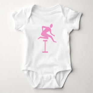 Body Para Bebé Saltando vallas - Rosa