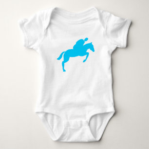 Body Para Bebé Salto de caballo - Azul cielo