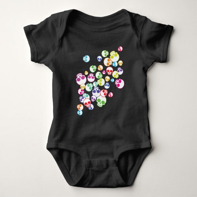 Body Para Bebé Salto De Cránulos Coloridos (Anverso)