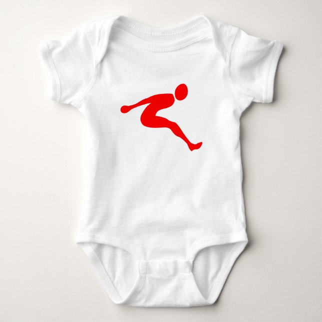 Body Para Bebé Salto de longitud - Rojo (Anverso)