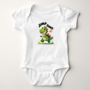Body Para Bebé Salto Dino - Jugativo Pegatina Personalizado Camis
