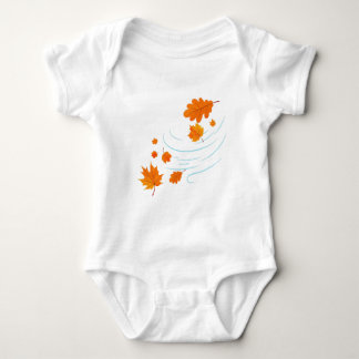 Body Para Bebé Saltos de otoño en el viento: Elegante diseño para