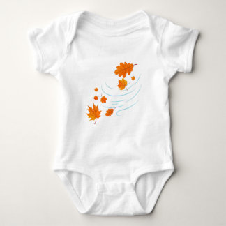 Body Para Bebé Saltos de otoño en el viento: Elegante diseño para