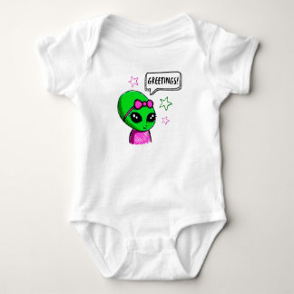 Body Para Bebé Saludos Niña Alien Bebé