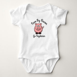 Body Para Bebé Salva Mi Tocino Hazte Vegetariano