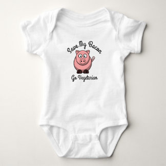Body Para Bebé Salva Mi Tocino Hazte Vegetariano