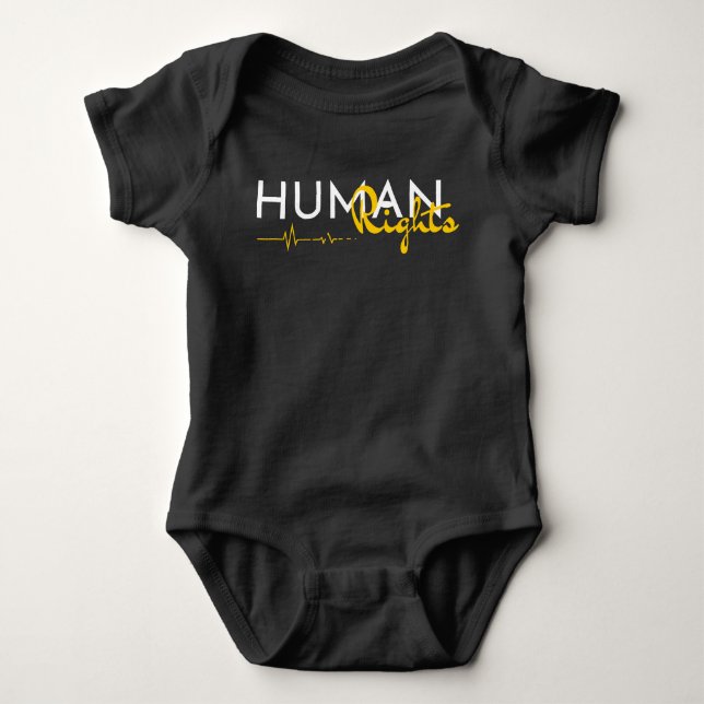 Body Para Bebé Salvamento de los derechos humanos (Anverso)