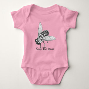 Body Para Bebé Salven a las abejas Bebé Orgánico Honeybee Bodysui