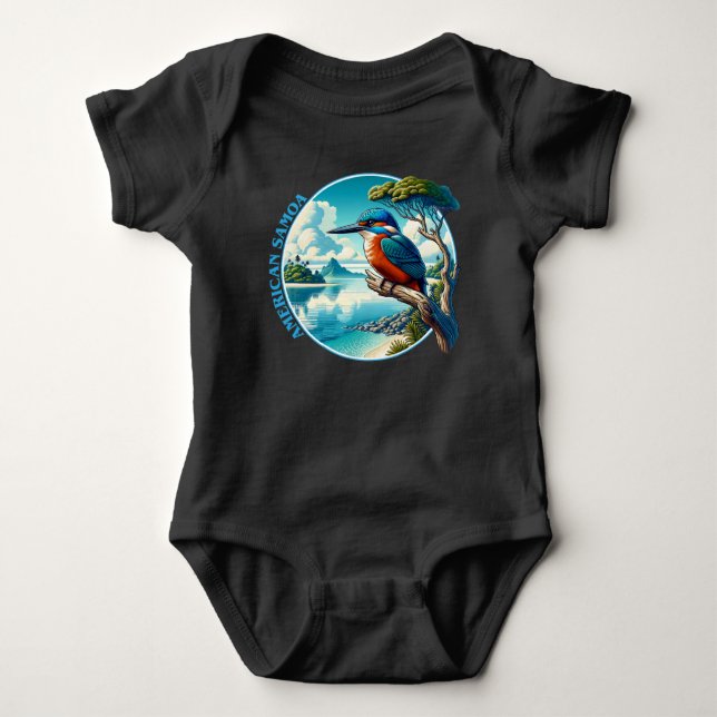 Body Para Bebé Samoa Americana Sur Pacífico (Anverso)