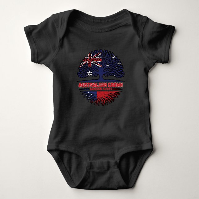 Body Para Bebé Samoa Australia Australia Australia Australia Band (Anverso)