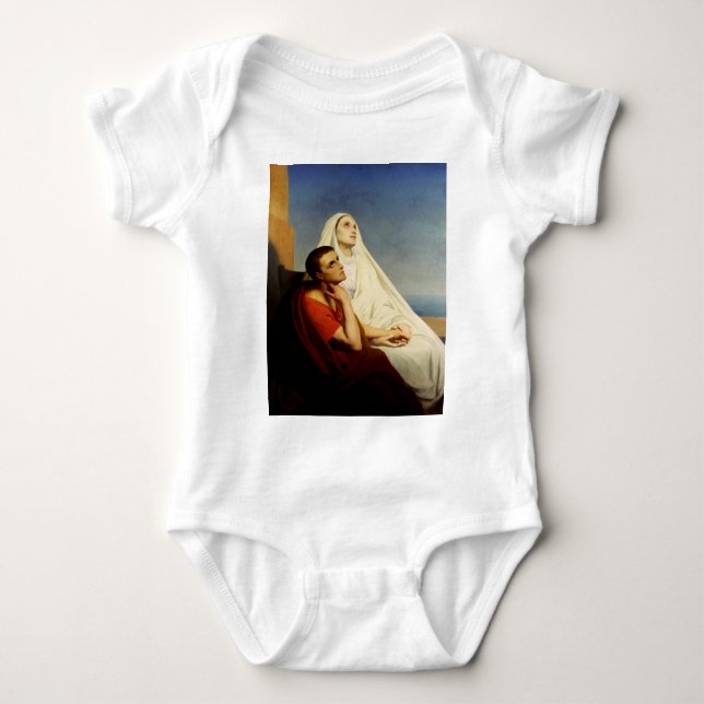 Body Para Bebé San Agustín y Santa Mónica (Anverso)