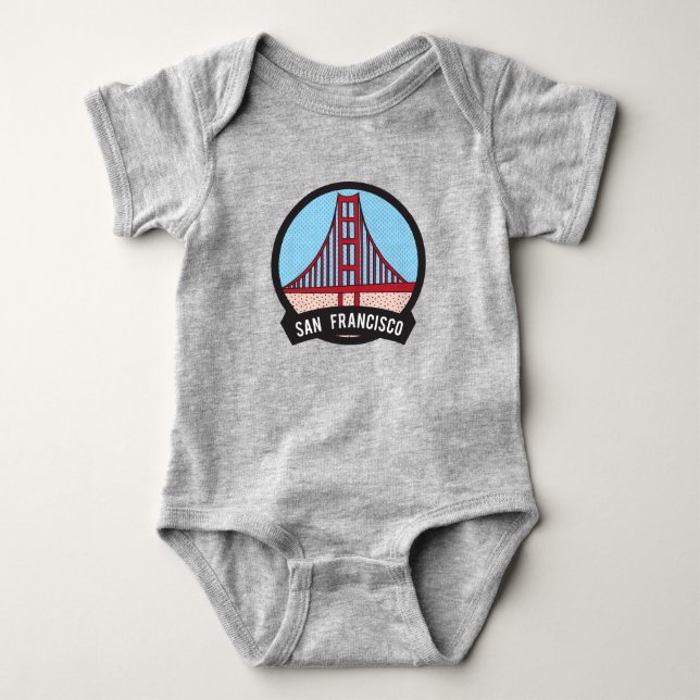 Body Para Bebé San Francisco - puente Golden Gate (Anverso)