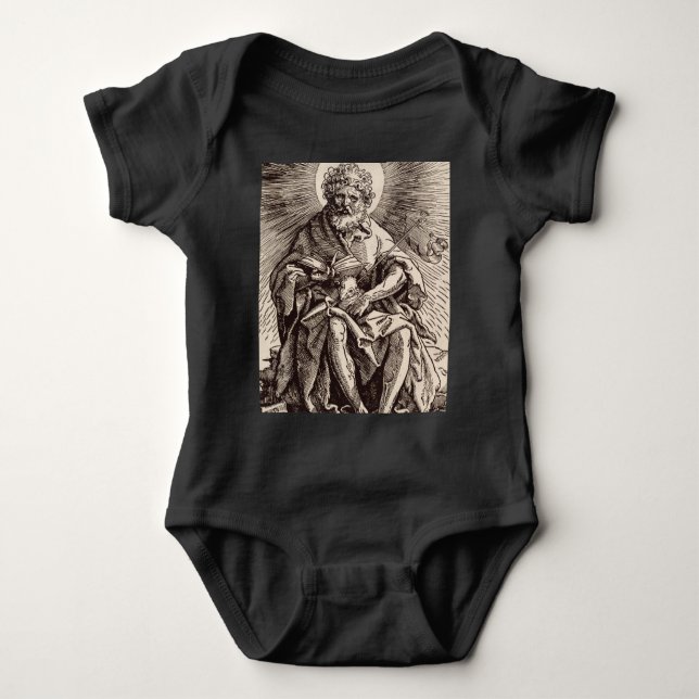 Body Para Bebé San Juan Bautista sostiene el cordero (Anverso)