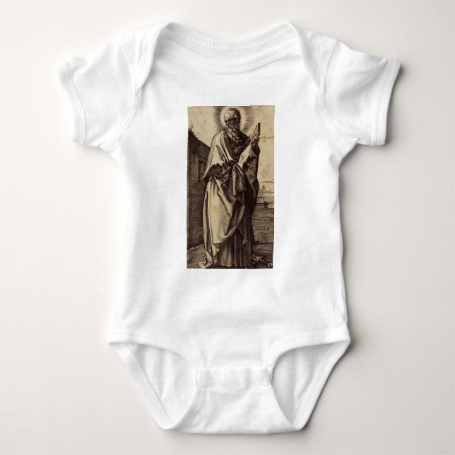 Body Para Bebé San Pablo Apóstol Maestro de Naciones Arte (Anverso)