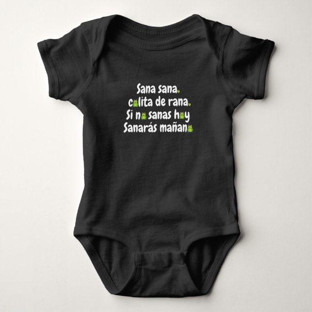 Body Para Bebé Sana Sana Colita de Rana (Anverso)