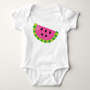 Body Para Bebé Sandía Bebé Kawaii Fruta De Verano Grily