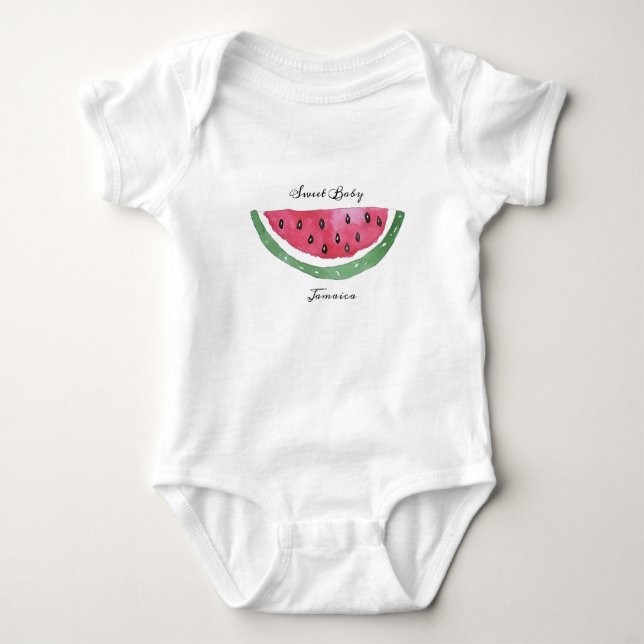Body Para Bebé Sandía Dulce Bebé Verano   (Anverso)