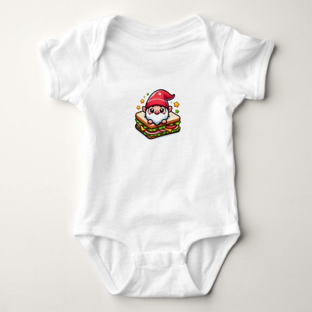 Body Para Bebé Sandwich Gnome Surprise (Anverso)