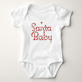 Body Para Bebé Santa Baby Holiday Candy Cane Bodysuit