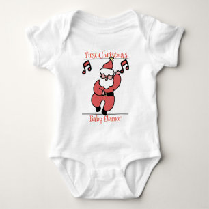 Body Para Bebé santa, bebé, primera Navidad
