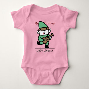 Body Para Bebé santa, bebé, primera Navidad