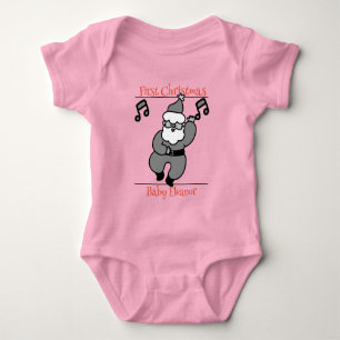 Body Para Bebé santa, bebé, primera Navidad