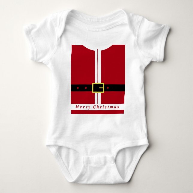 Body Para Bebé Santa Claus Baby Bodysuit (Anverso)