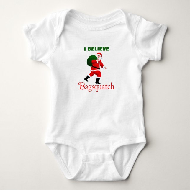 Body Para Bebé Santa Claus - Bagsquatch (Anverso)