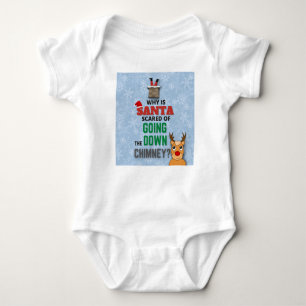 Body Para Bebé Santa Claus chimenea copos de nieve chiste diverti