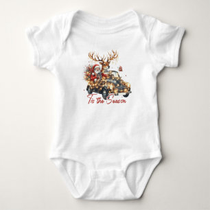 Body Para Bebé Santa Claus con ReinDeer Baby BOY