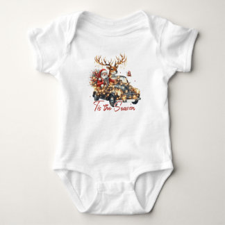 Body Para Bebé Santa Claus con ReinDeer Baby BOY