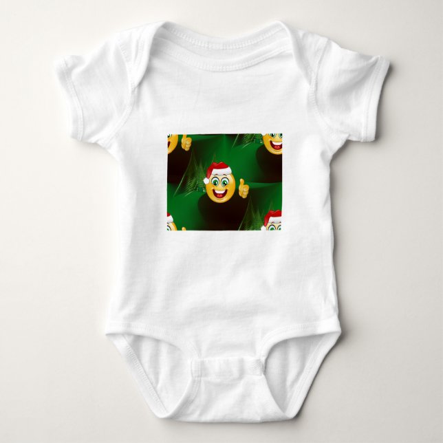 Body Para Bebé santa claus emojis (Anverso)