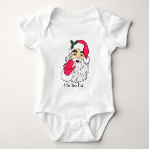 Body Para Bebé Santa Claus ondeando