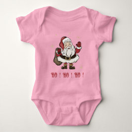 Body Para Bebé Santa Claus Pink Baby Bodysuit