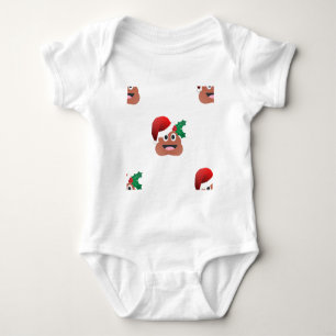 Body Para Bebé santa claus poop emoji