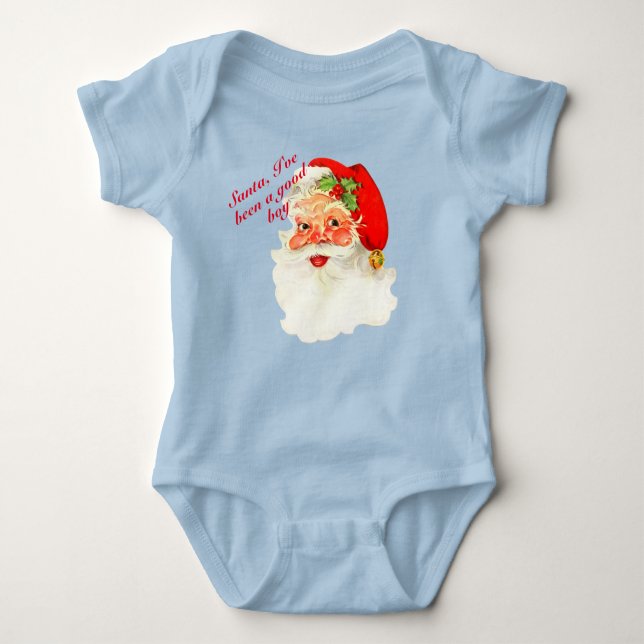 Body Para Bebé Santa he sido bueno Personaliza la Navidad Bebé (Anverso)