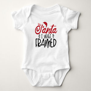 Body Para Bebé Santa I estaba enmarcada