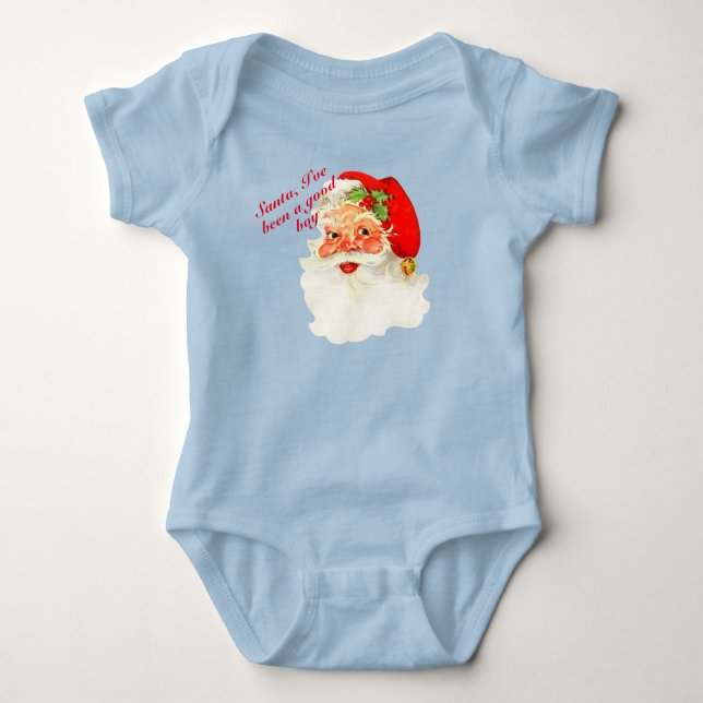 Body Para Bebé Santa I ha sido bueno Navidades personalizados beb (Anverso)