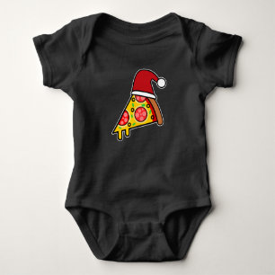 BODY PARA BEBÉ SANTA REBANADA DE PIZZA DIVERTIDA