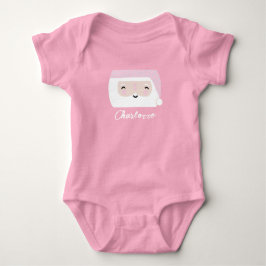 Body Para Bebé Santa Rosa Navidad Pink