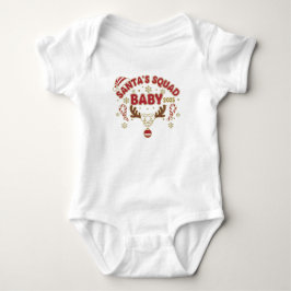 Body Para Bebé Santa’s Squad – Baby 2025 | Cute Christmas Baby