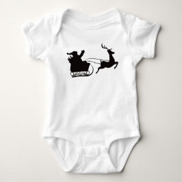 Body Para Bebé Santa Sleigh y los renos