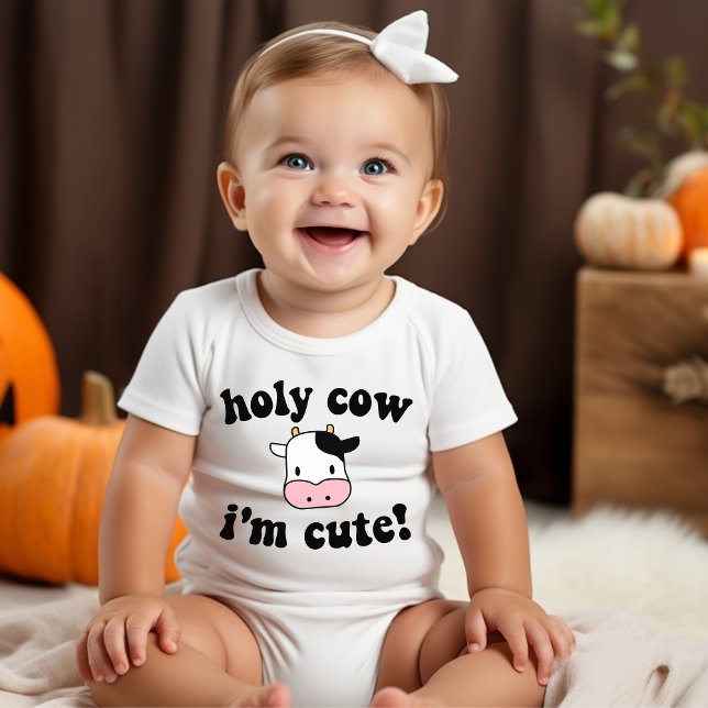 Body Para Bebé Santa Vaca Soy Lindo Rosa (Subido por el creador)