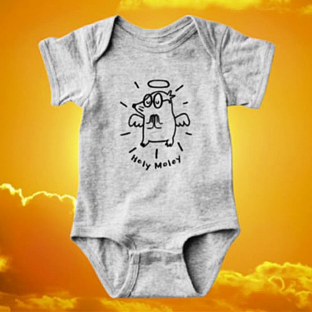 Body Para Bebé ¡Santo Moly | Bodysuit Bebé Angel Mole Adorable (Subido por el creador)