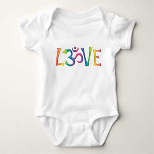 Body Para Bebé Santo OM LOVE coloreado