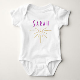 Body Para Bebé Sarah Baby Name Romper Sunshine Boho Hippie Gift