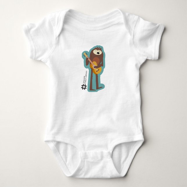 Body Para Bebé Sasquatch Spokane Biblioteca Pública Baby Bodysuit (Anverso)